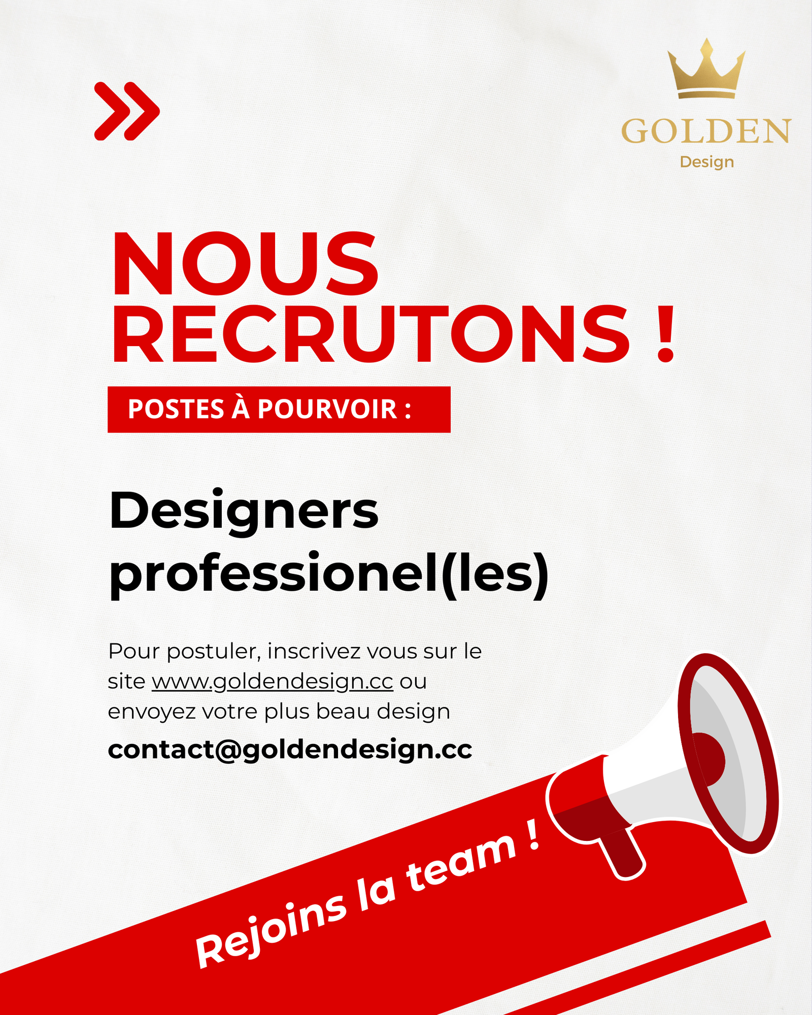 Affiche recrutement