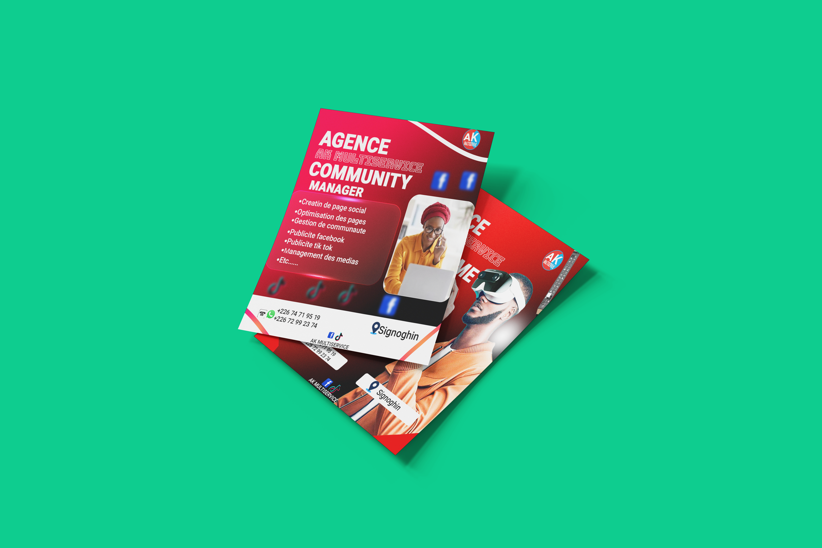 Creation graphique pour Flyers pour entreprises par Golden Design