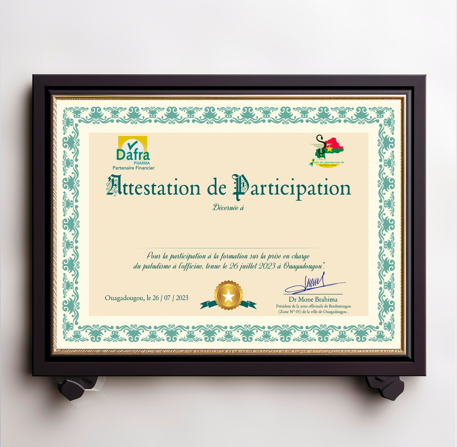 Attestation et Certificats