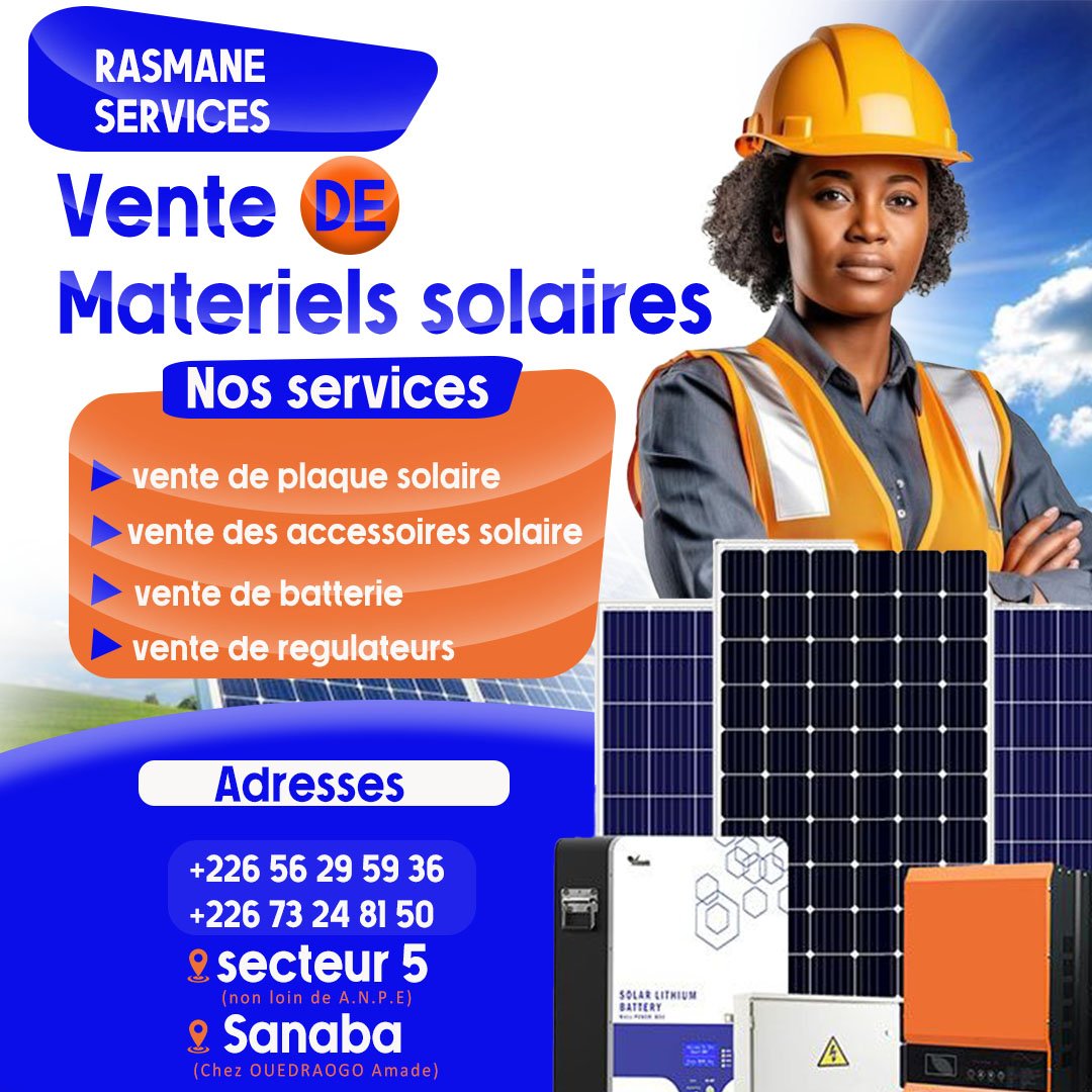 Visuel vente de paneau solaire