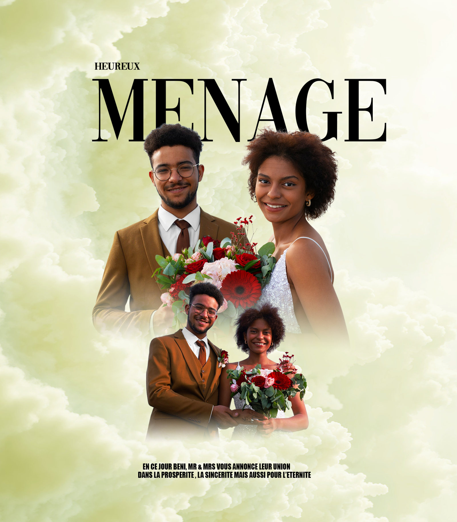 Affiche de mariage ( version 1)