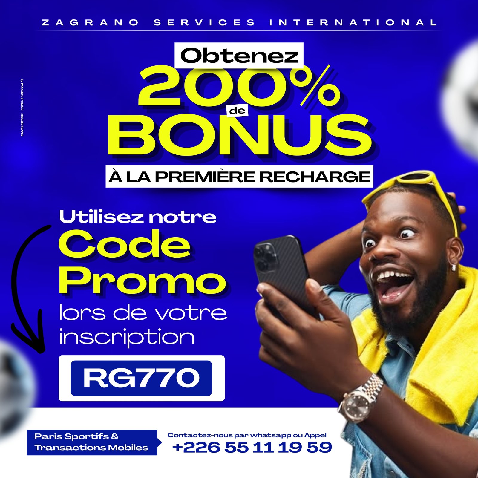 Creation graphique pour Affiche de paris sportifs par Golden Design