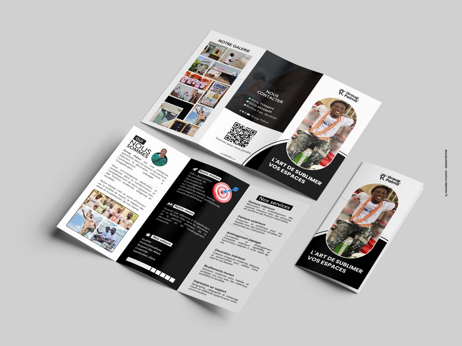 Dépliant à trois volet format A4