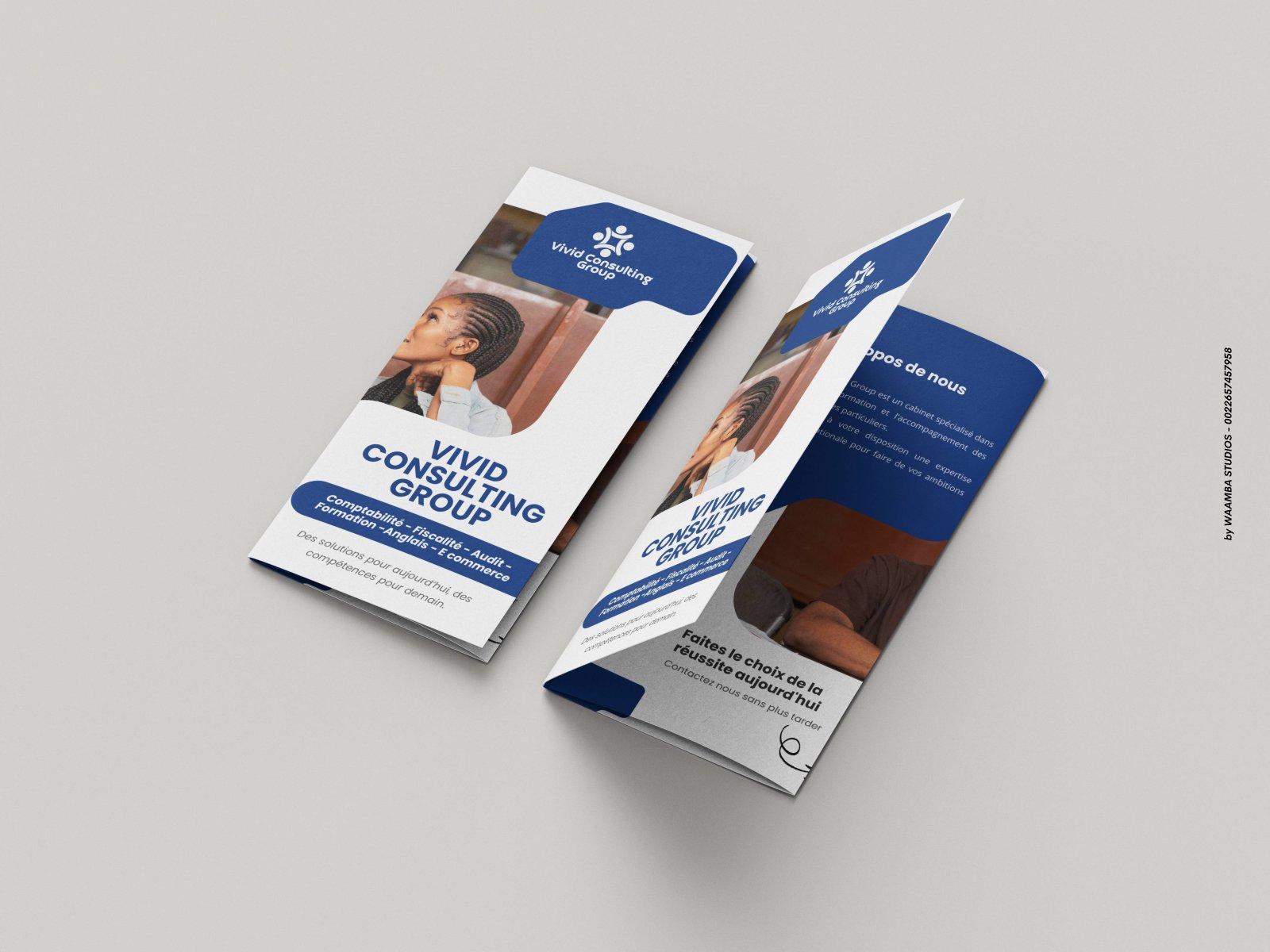 Dépliant A4 à trois volet recto verso