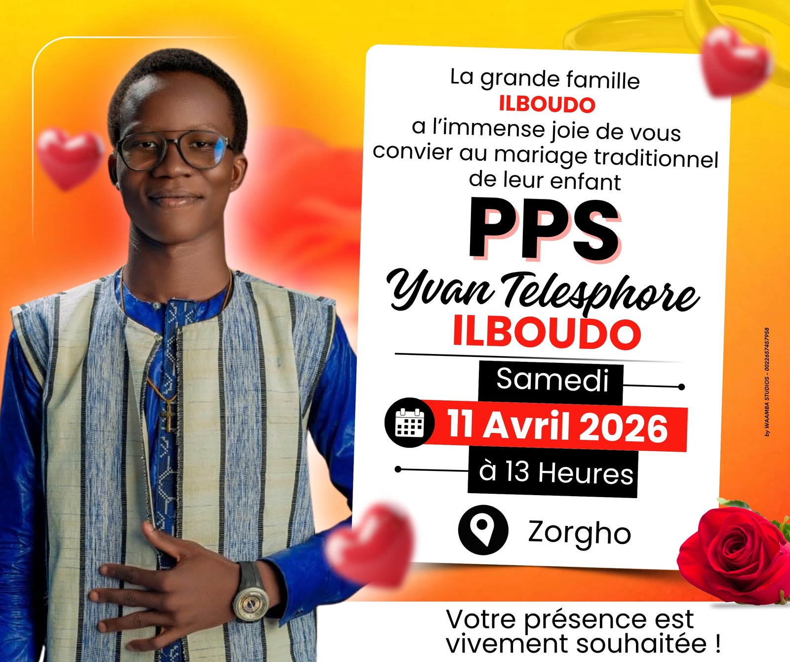 Affiche de mariage traditionnel (PPS)